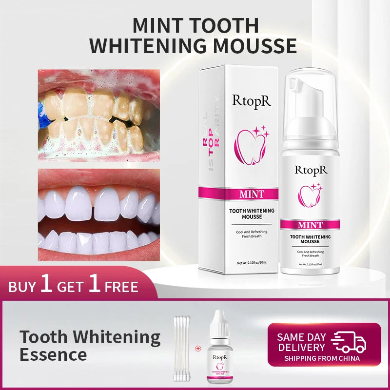 RtopR Mint Tooth Whitenging Mousse Oral