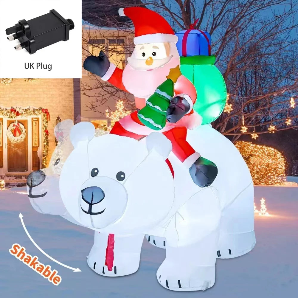 Christmas Inflatable Decoration Toy Built-in LED Lights