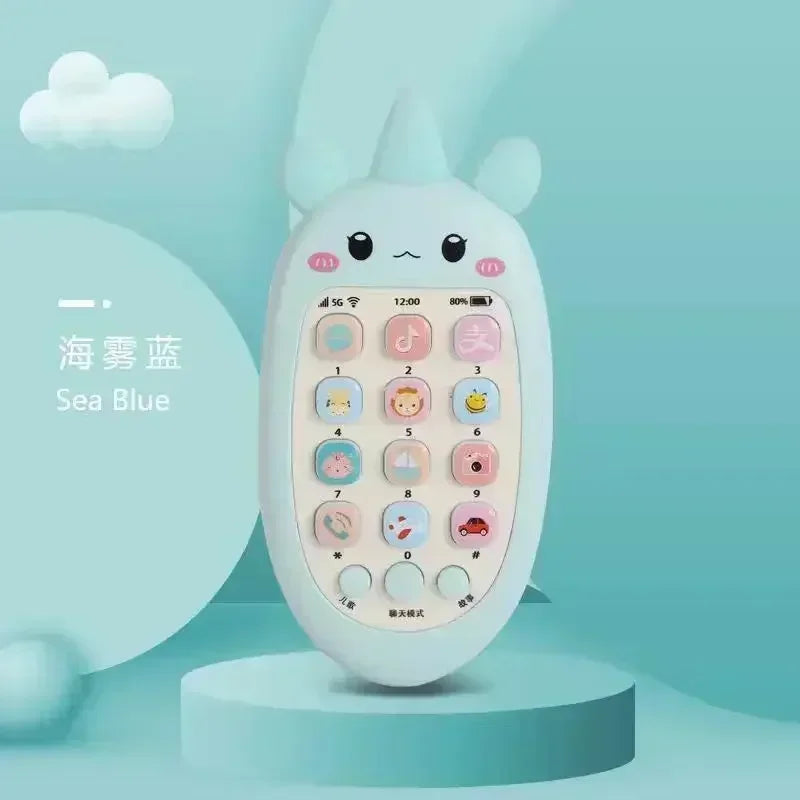 Baby Phone Toys Bilingual Telephone Teether Music Voice Toy Early Educational Learning