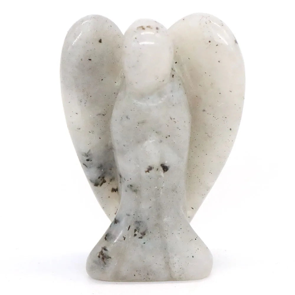 1.5" Angel Statue Stone Carving  Crystal Reiki Healing 1pc