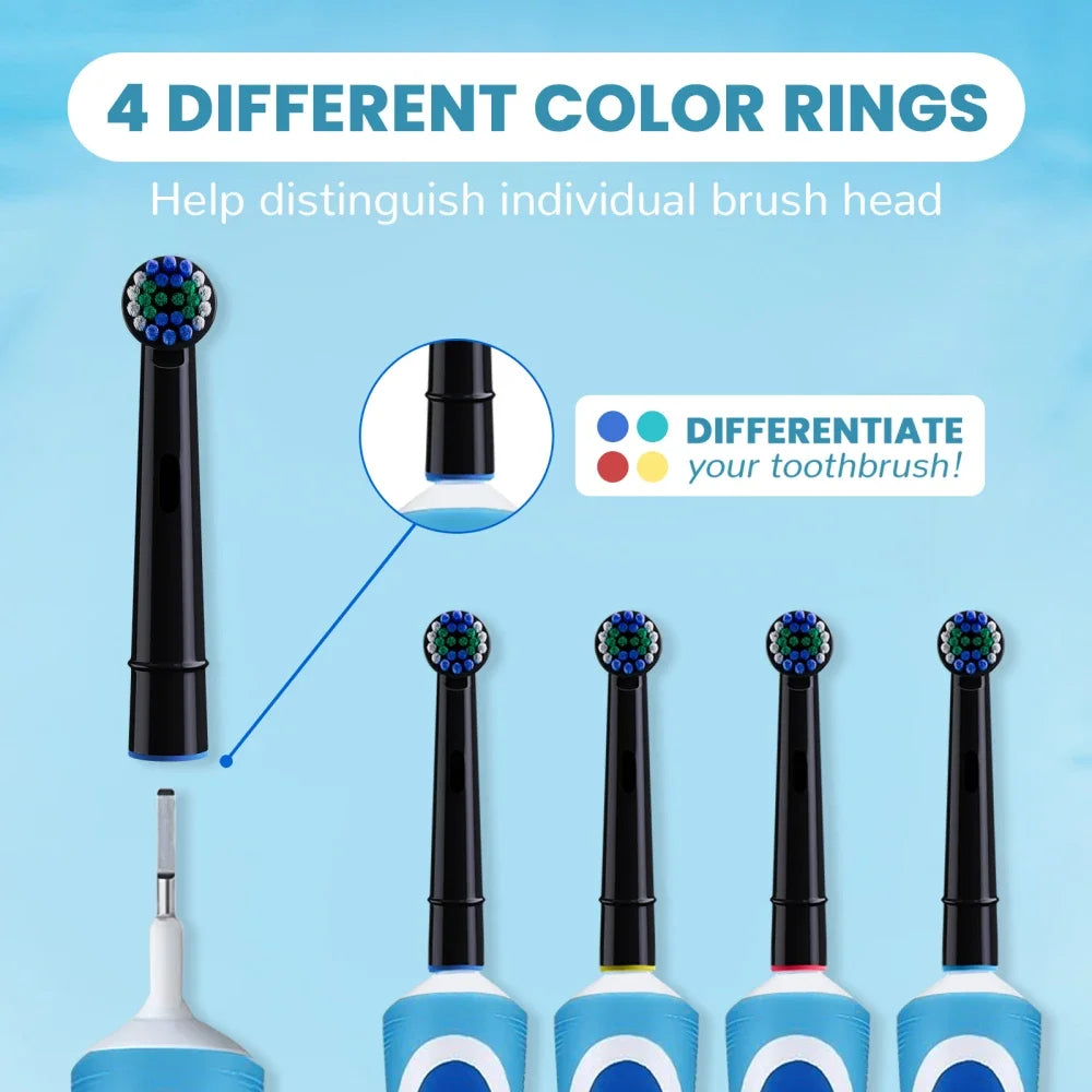 Replacement Toothbrush Heads Compatible with Oral B Braun Professional Electric 1000 1500 3000 6000 7000 7500 8000