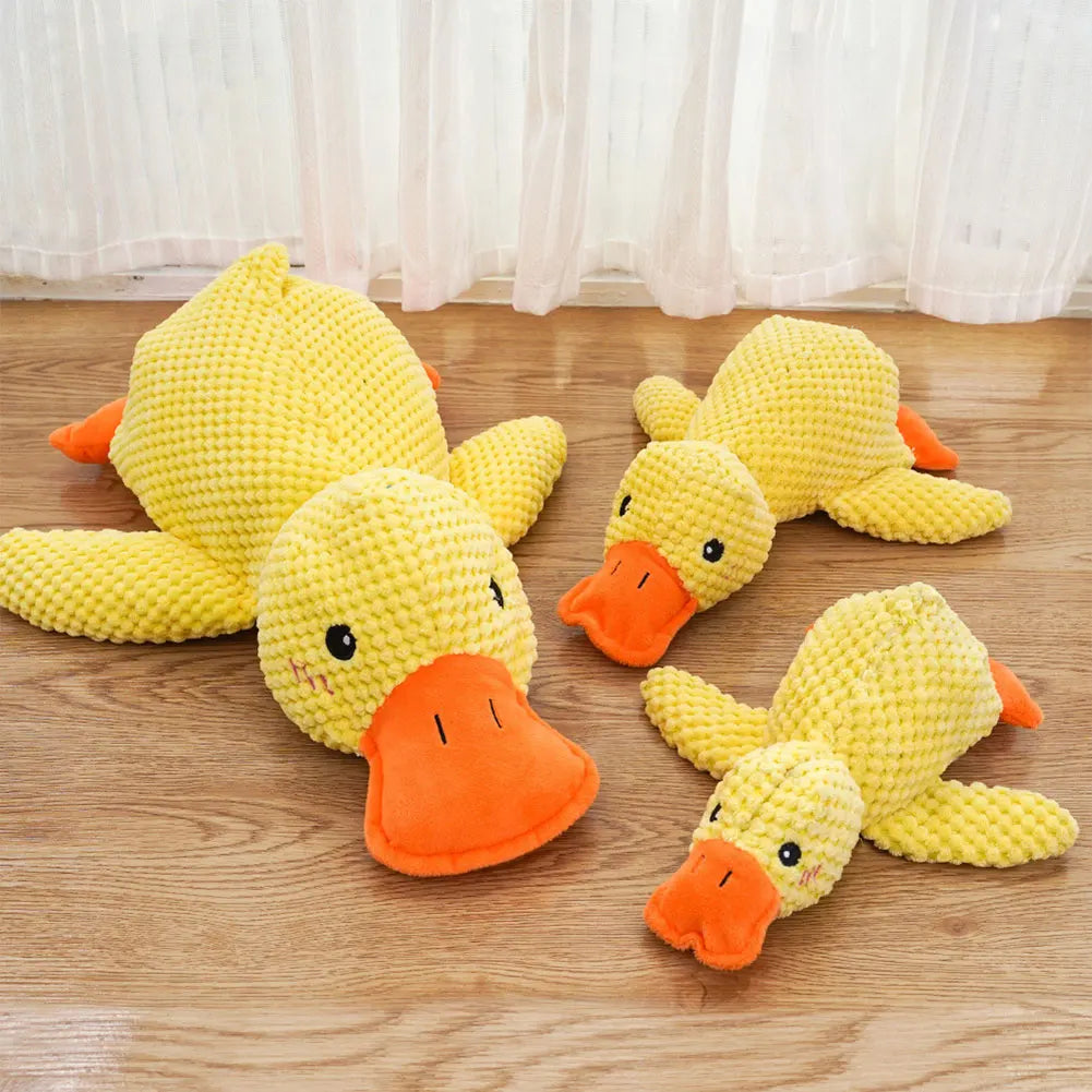 Dog Calming Duck Sound Toys Pet Plush Toy with Quacking Sound Calming