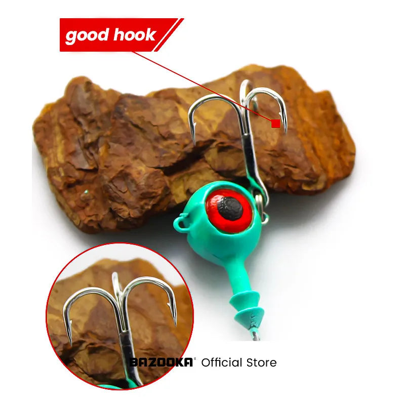 New Fishing Hooks With 3D Eyes 6g 7.5g 12g