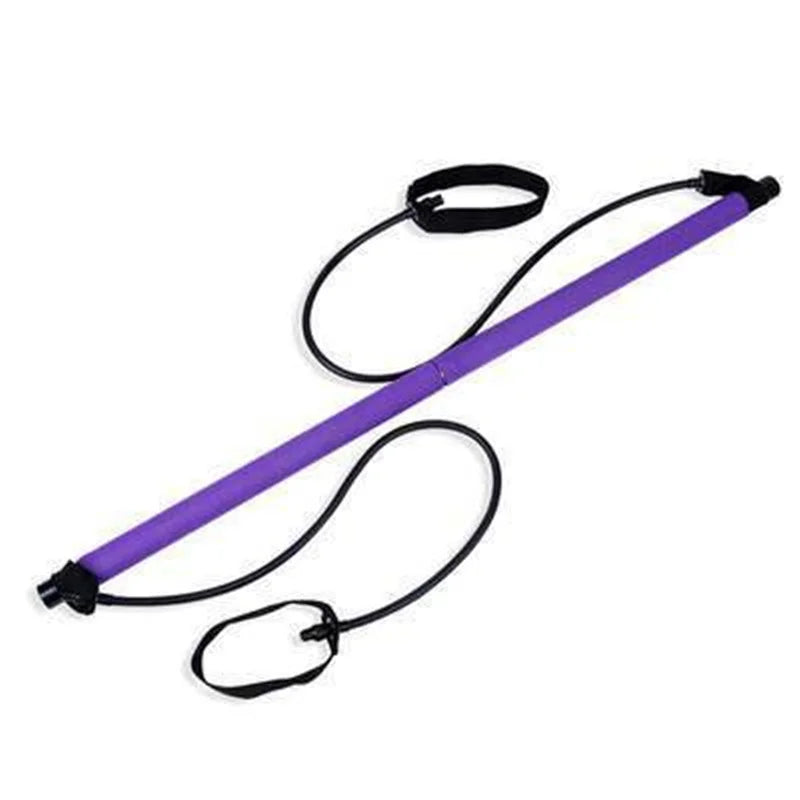 New Fitness Yoga Pilates Bar Stick Crossfit Resistance Bands Trainer