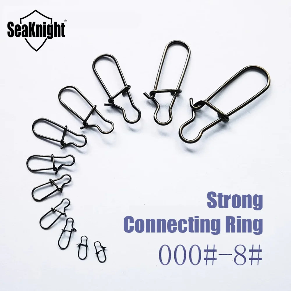 2024 SeaKnight New 100PC Stainless Steel Fishing Connector