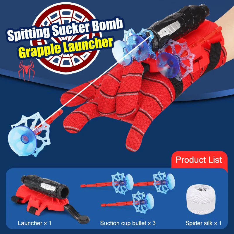 New Year Gift Movie Cosplay Launcher Spider Silk Glove Web Shooters