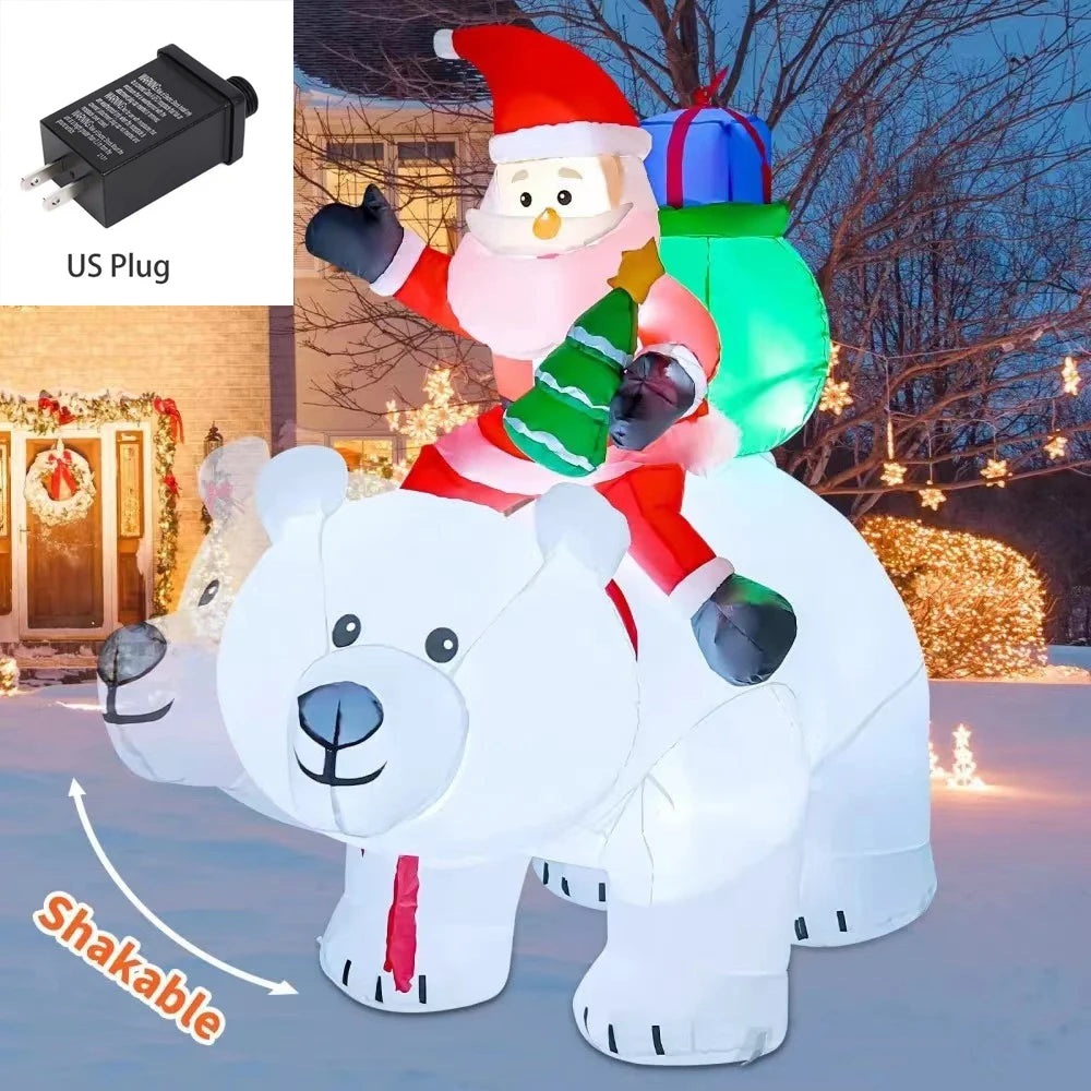 Christmas Inflatable Decoration Toy Built-in LED Lights