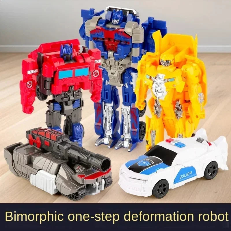 Transformation Car Toy One Step Deformation Robot Action Figure Model Kid Puzzle