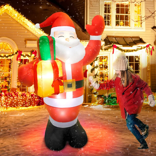 1.5M/5FT Christmas Inflatable Santa Claus Outdoor Decoration for Yard, Weatherproof