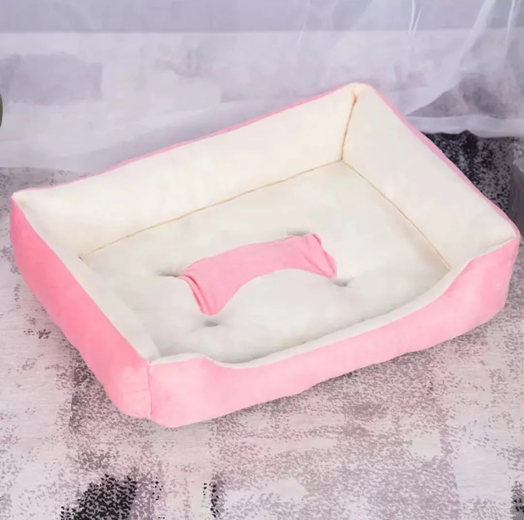 Warm Bone Pet Dogs Bed Washable House Cat Puppy Cotton