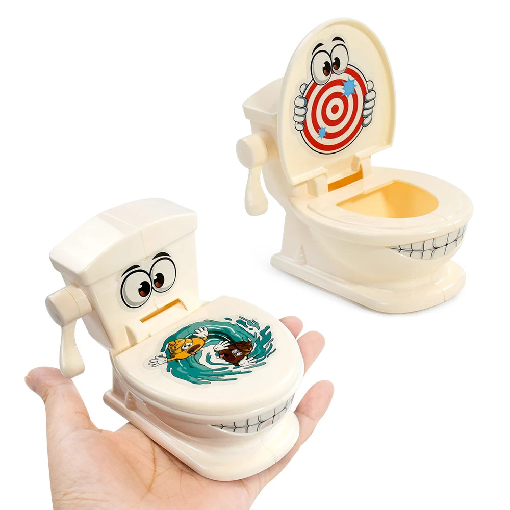 Mini Toilet Anti Stress Toys Two Person Interactive Catapult Toilet