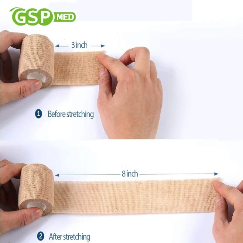 4inch Self-Adherent Cohesive Tape Wrap Adhesive Knees Bandage