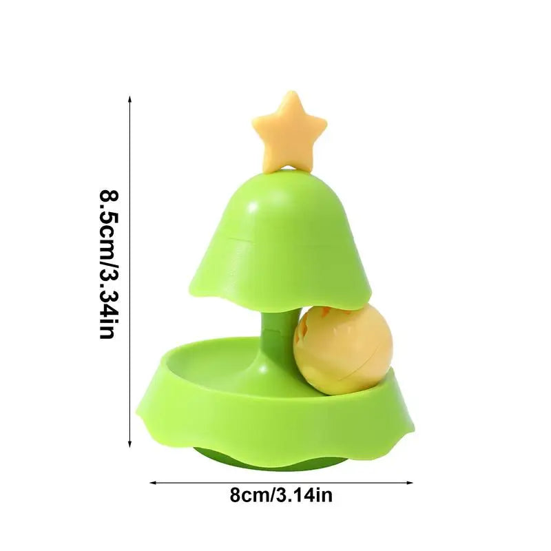 Turntable Cat Ball Toy Cat Teaser Toys Christmas Tree Rolle