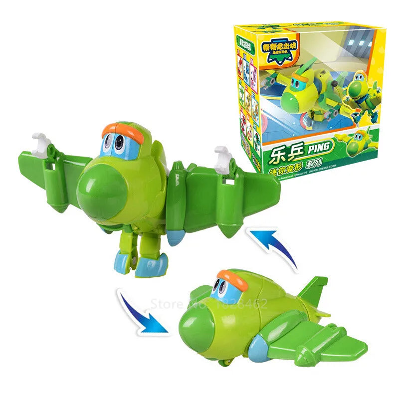 Newest Min Gogo Dino ABS Deformation Car/Airplane Action Figures