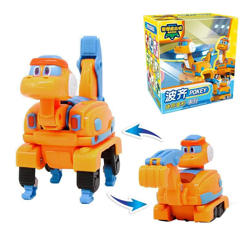 Newest Min Gogo Dino ABS Deformation Car/Airplane Action Figures