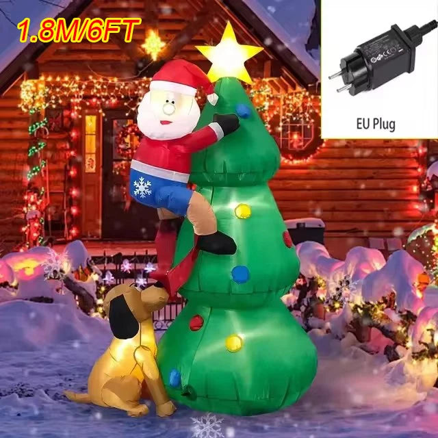 Christmas Inflatable Decoration Toy Built-in LED Lights