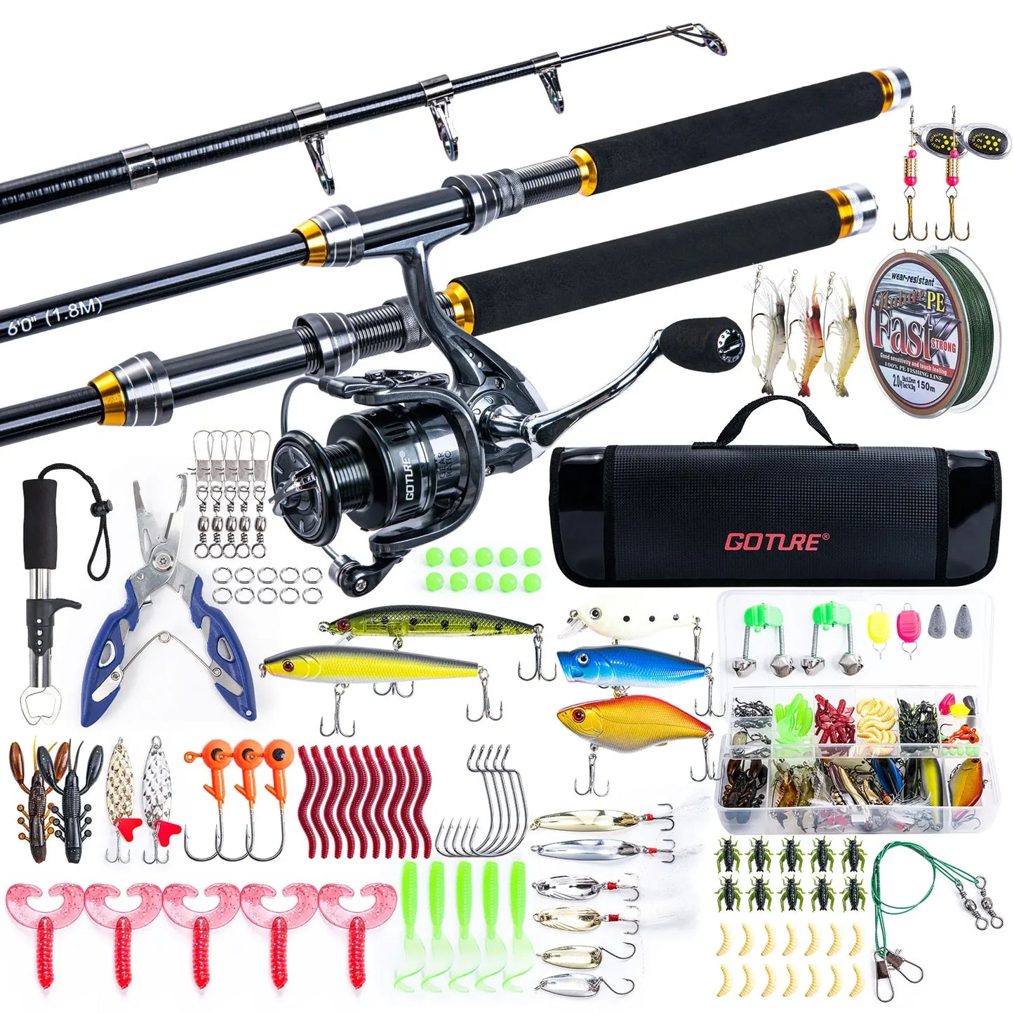 Goture 2024 New 24T Carbon Fiber Lure Sea Fishing Rod