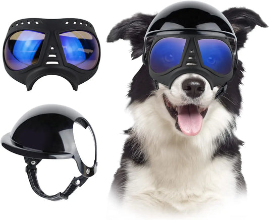 ATUBAN Dog Helmet and Sunglasses