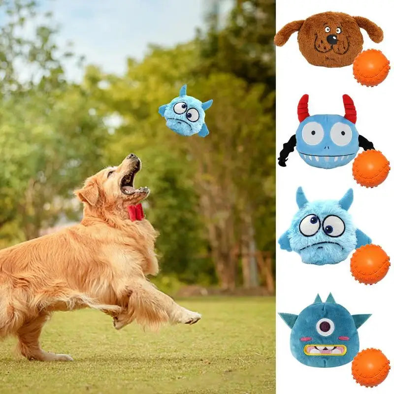 Plush Dogs Interactive Toys Soft Rubber Toys For Dog Pet Teeth Cleaning