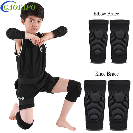 1Pair Thick Sponge Knee Pads Elbow Sleeves Guards