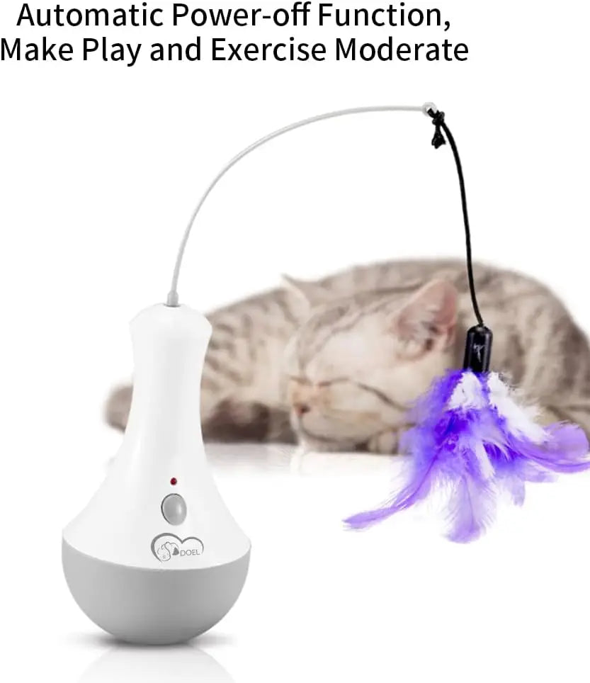 Cat Interactive Toys Funny Feather Kitten Teaser Indoor Play