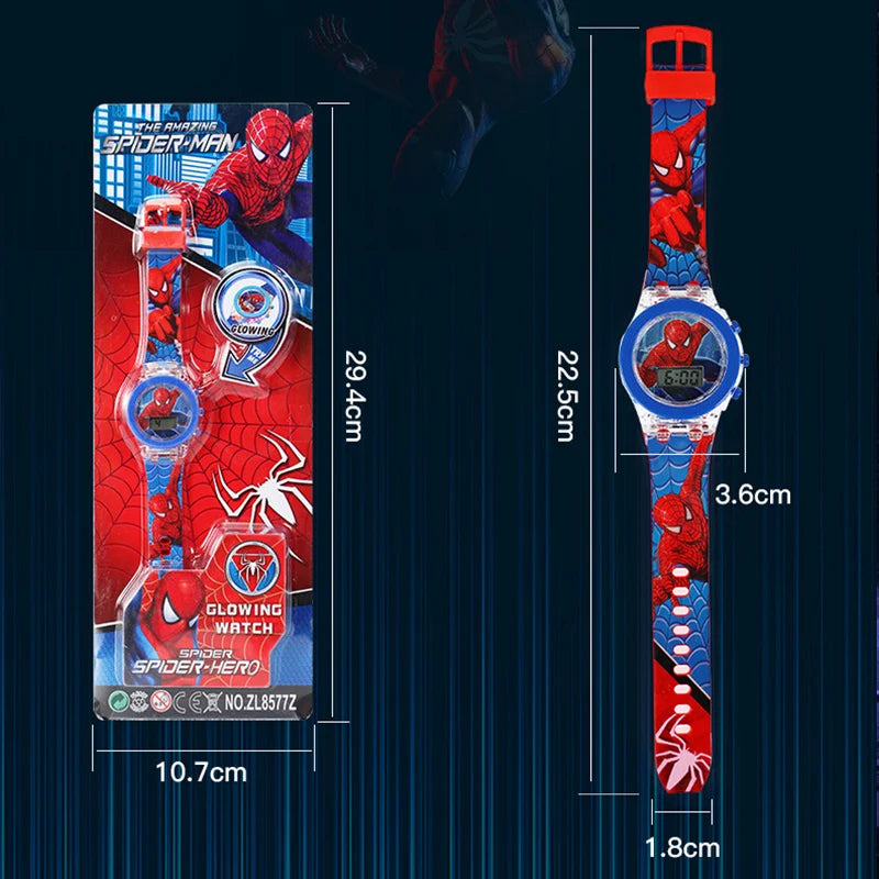 Flash Light Spiderman Kids Watches