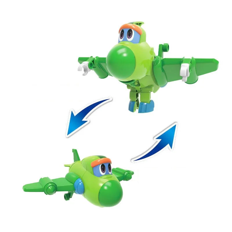 Newest Min Gogo Dino ABS Deformation Car/Airplane Action Figures