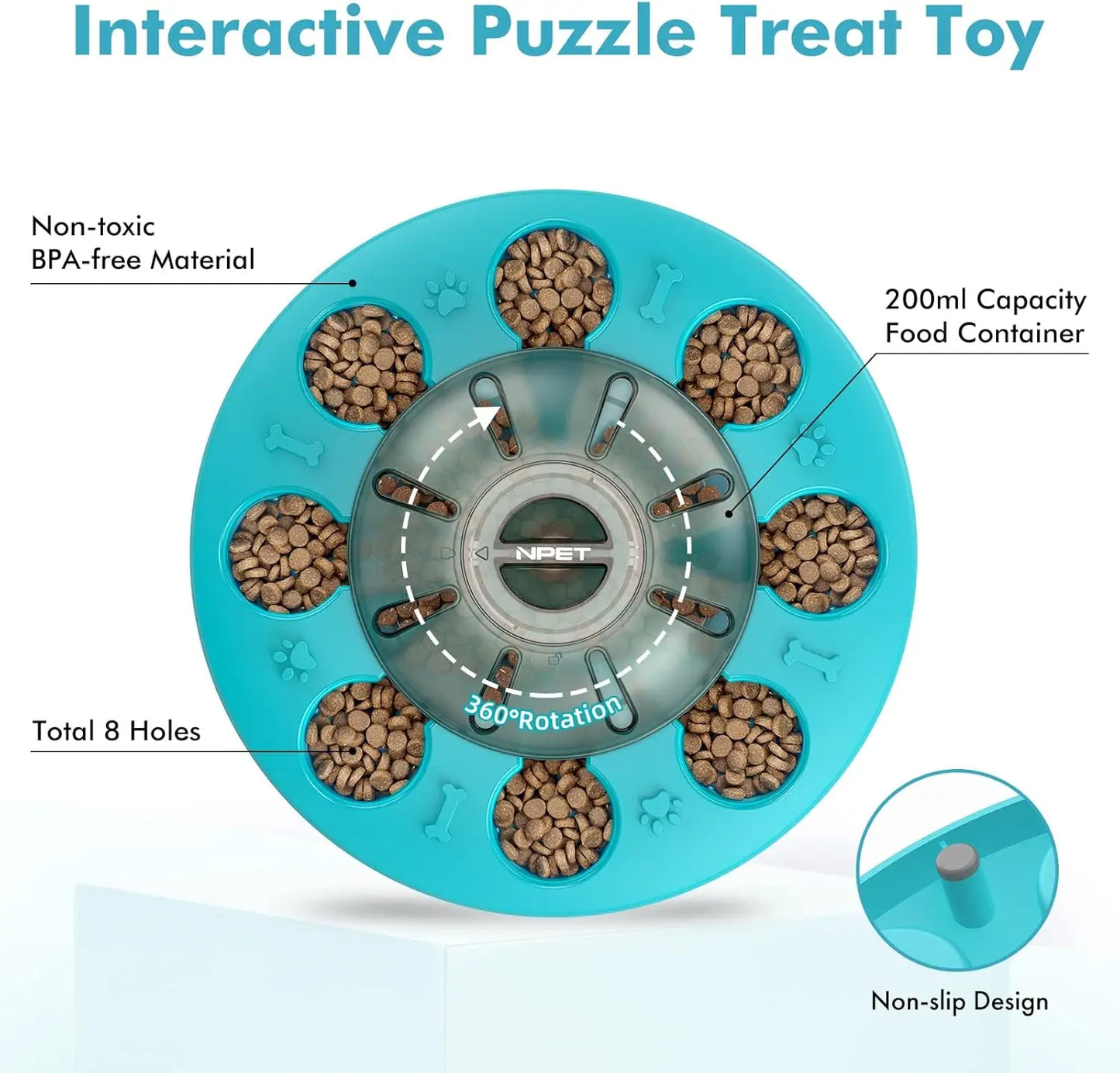 Dog Puzzle Toy, Interactive Dog Toys for Small & Medium Dogs, Dog Enrichment Toys for Pet IQ Training & Mental Enrichment