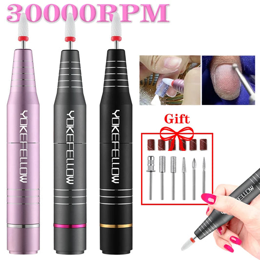 30000RPM USB Nail Drill Machine For Acrylic Nail Gel Polish