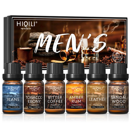 HIQILI Mens Fragrance Oils Set, Essential Oils