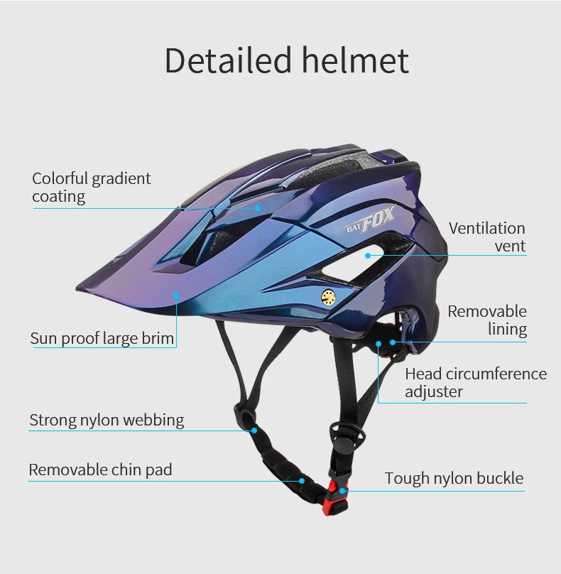 BATFOX Bicycle Helmet Road Mountain