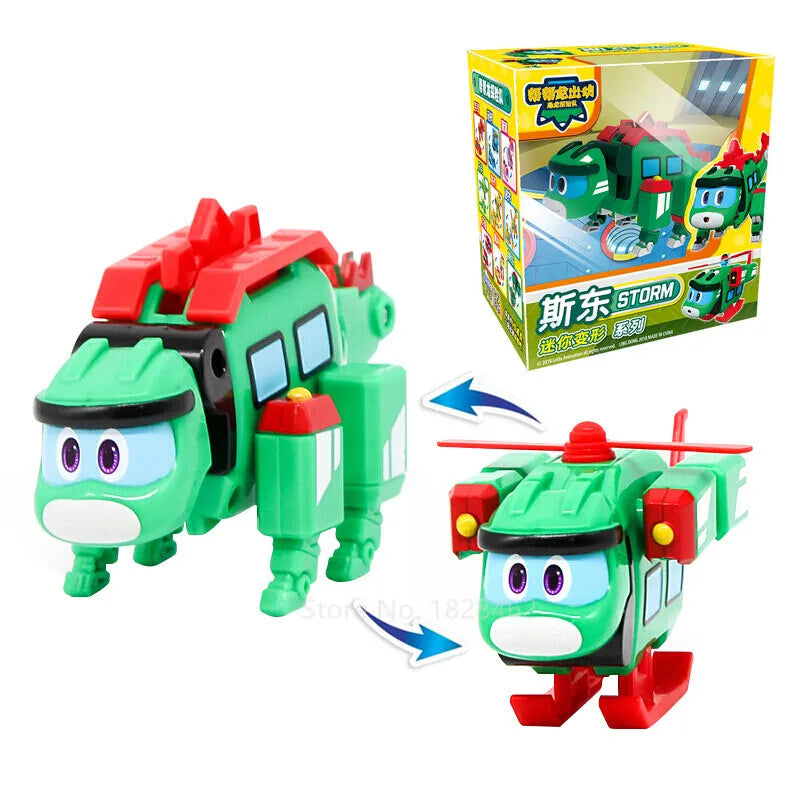 Newest Min Gogo Dino ABS Deformation Car/Airplane Action Figures