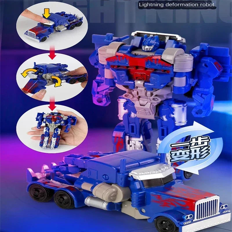 Transformation Car Toy One Step Deformation Robot Action Figure Model Kid Puzzle