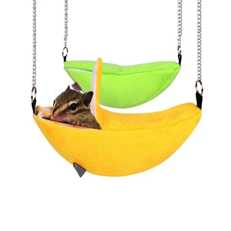 Hamster cotton nest banana Shape House Hammock