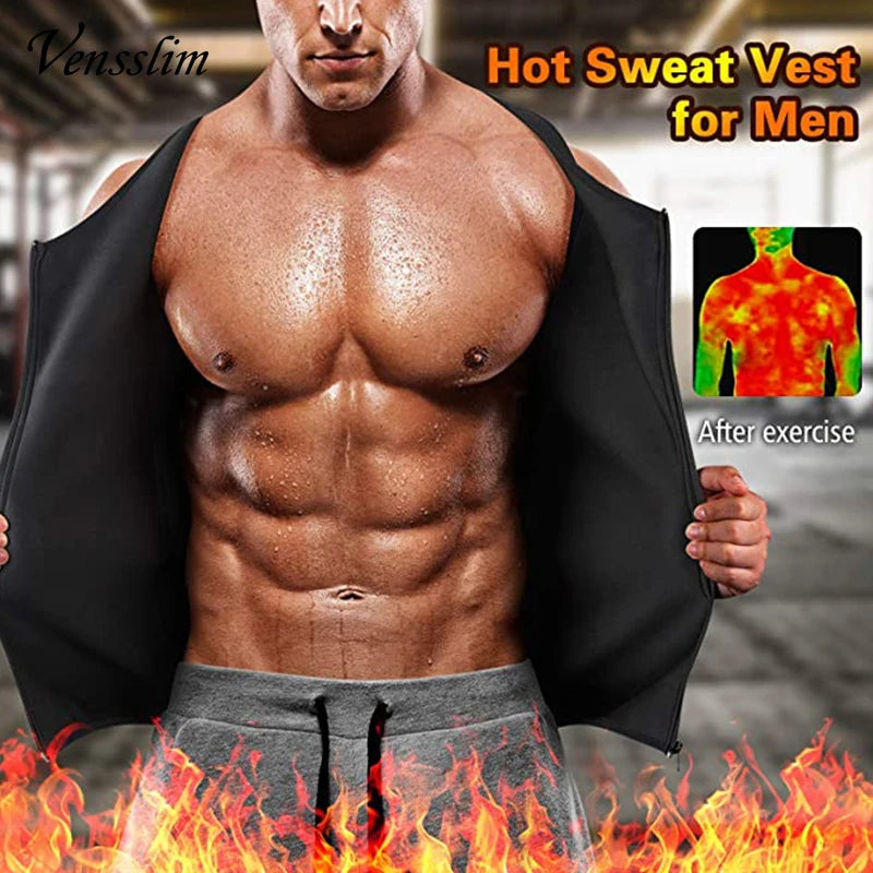 Men's Body Shaper Waist Trainer Sauna Vest