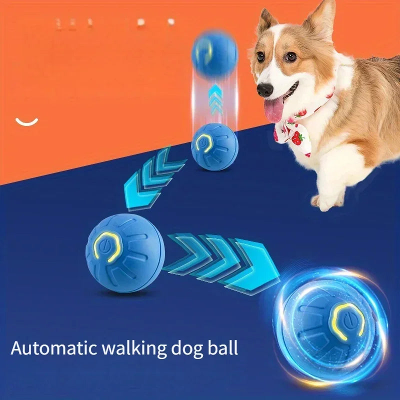 1-10PCS Smart Dog Toy Ball Electronic Interactive Pet Toy Moving Ball USB Automatic