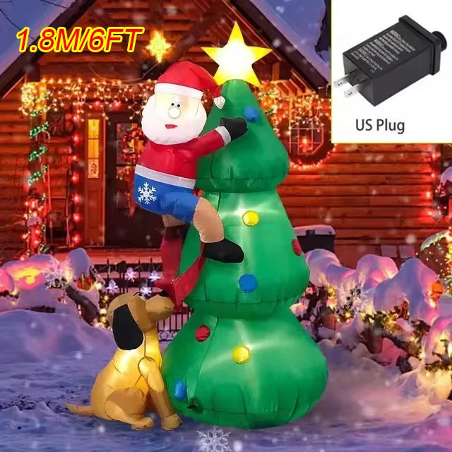 Christmas Inflatable Decoration Toy Built-in LED Lights