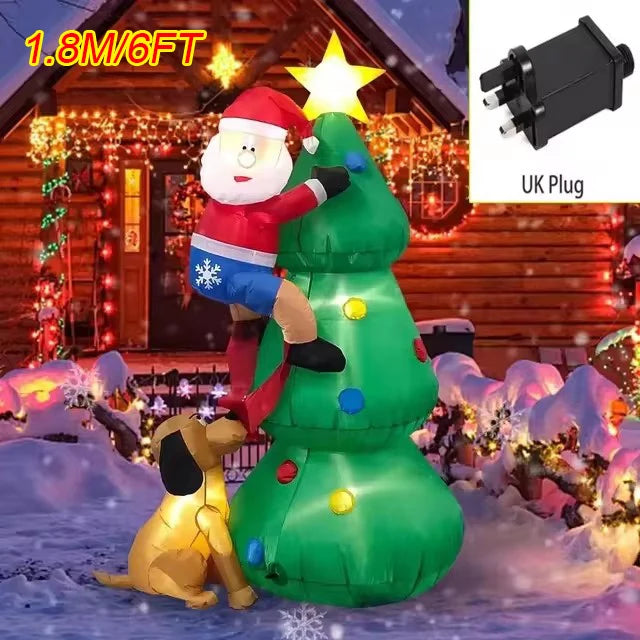 Christmas Inflatable Decoration Toy Built-in LED Lights