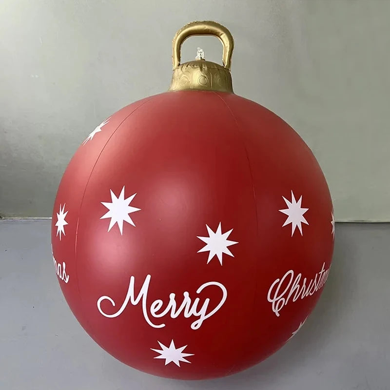 Christmas Inflatable Balloon Round PVC Large Christmas Balloon