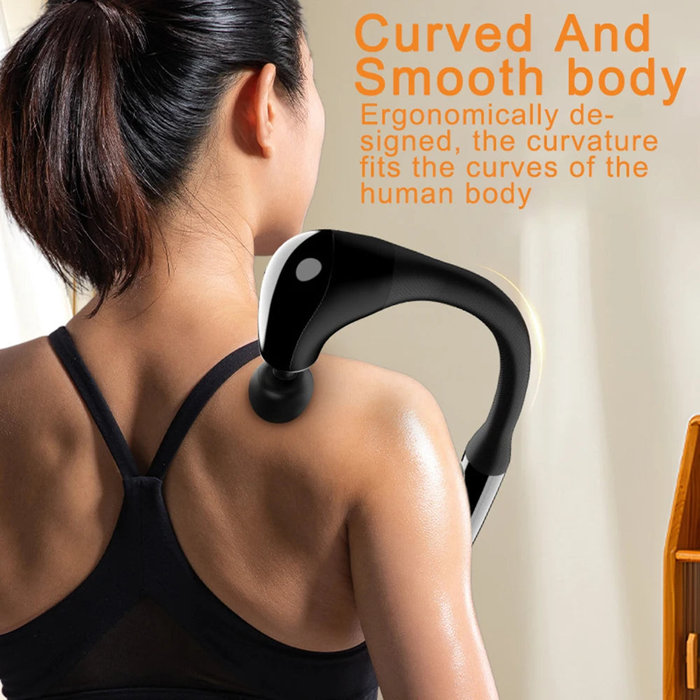 EstheQueen Handheld Curved Handles Massage Gun