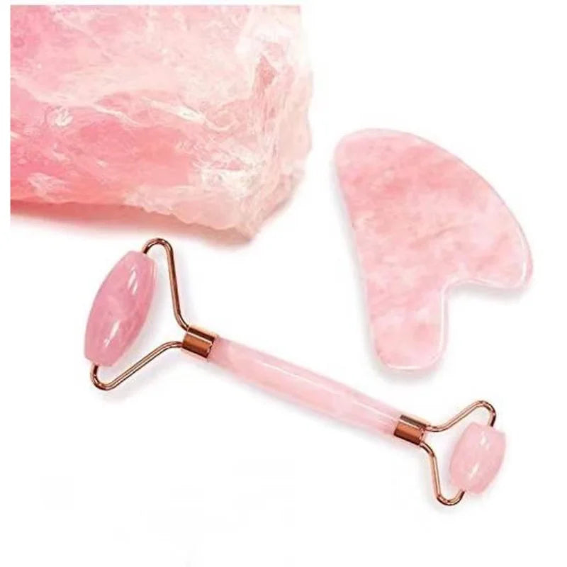 Natural Rose Quartz Jade Roller