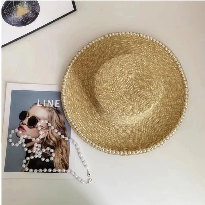 Wheat Straw Sun Hat For Women