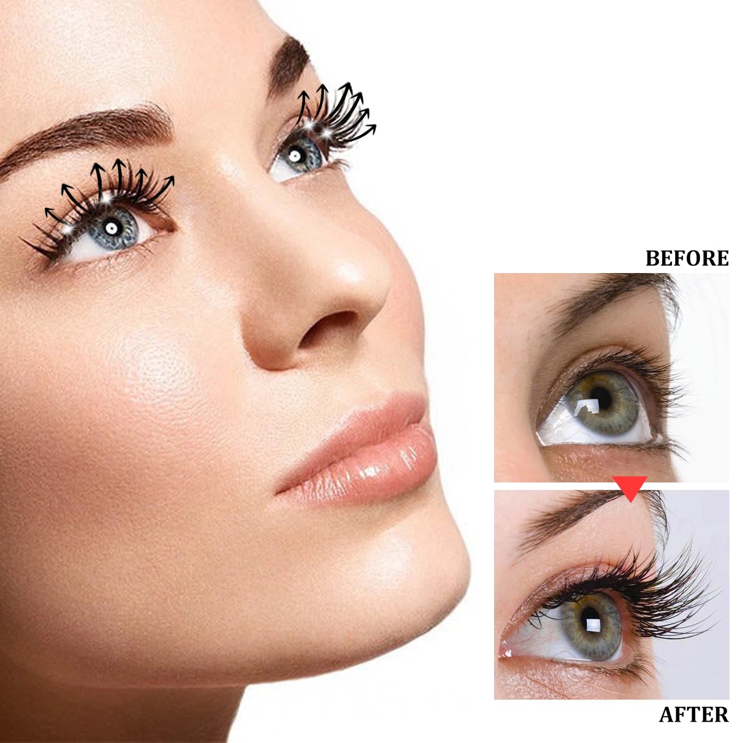 Eelhoe Castor Oil Mascara Promotes Eyelash Growth Natural Thick Eyelash