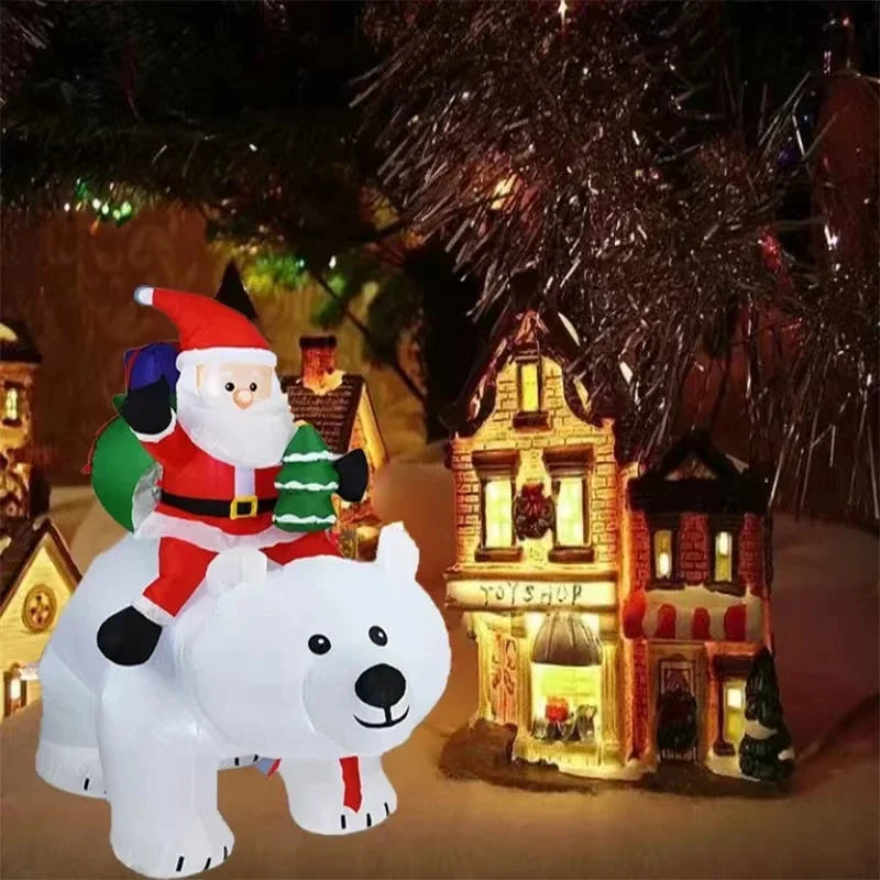 Christmas Inflatable Decoration Toy Built-in LED Lights