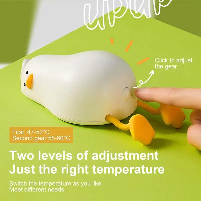 Hand Warmer Cute Duck Shape Rechargeable