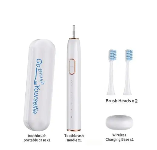 Smart Sonic Electric Toothbrush Ultrasound IPX7 Rechargeable