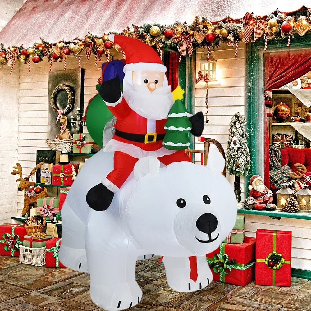 Christmas Inflatable Decoration Toy Built-in LED Lights