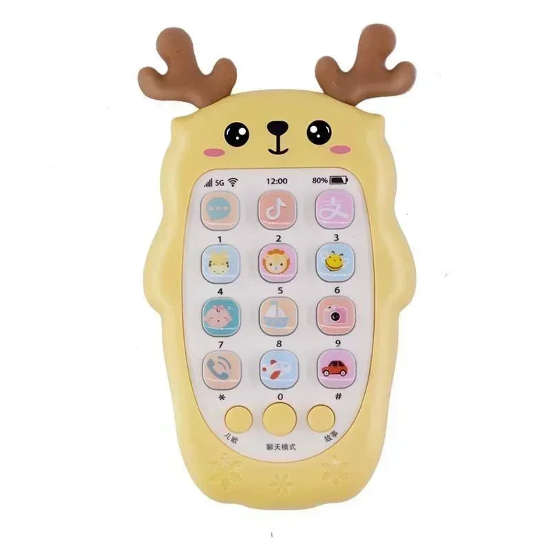 Baby Phone Toys Bilingual Telephone Teether Music Voice Toy Early Educational Learning