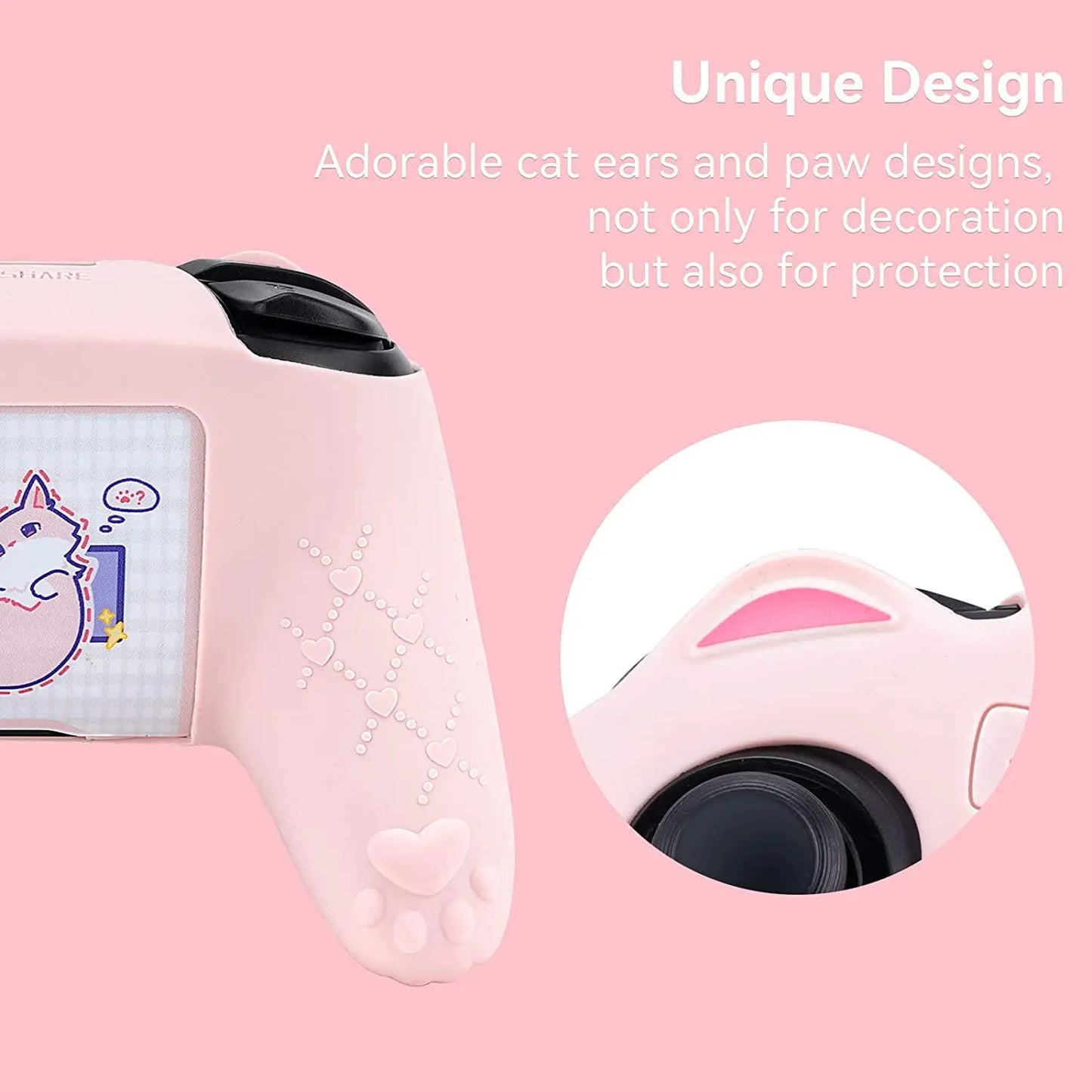 Pink Cat Paw Controller Compatible with Nintendo Switch Pro