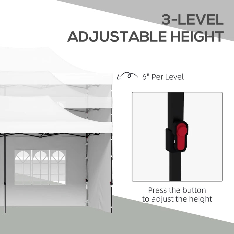 9.5' x 28' Pop Up Canopy Tent - TotalWellnessMarketplace